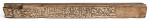 A SAFAVID CARVED WOOD CALLIGRAPHIC BEAM OR CENOTAPH SECTION, PERSIA, PROBABLY MAZANDARAN, DATED 920 AH/1514 AD