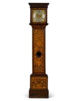 A walnut marquetry longcase clock, William Cooper, Colchester, movement and case associated