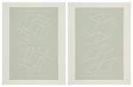 White Embossings on Gray (WEG): 2 plates (Danilowitz 204.3 and 204.10)