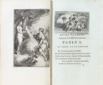Fables..., 1773. In-8 (veau de l'époque). Illustrations de Marillier
