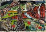 JOHN BRATBY, R.A. | GROME AND SELF AT SNOOKER