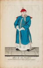 L'Estat Present de la Chine. Paris, 1697. In-folio. Maroquin rouge de l'ép. Ed. originale illustrée de 42 pl.