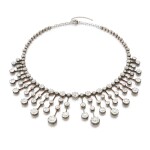 Diamond fringe necklace/tiara (Collana/tiara in diamanti)