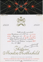 Château Mouton Rothschild 1959 (2 BT)