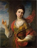 Portrait of a Lady as Terpsichore, holding a lyre