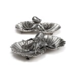 A Pair of Italian Silver Octopus Dishes, Buccellati, Milan, Late 20th Century