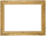 A Louis XIII-XIV-style carved giltwood frame