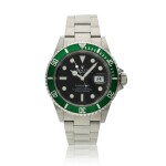Reference 16610 Submariner 'Kermit', A stainless steel automatic wristwatch with date and bracelet, Circa 2005