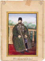 A portrait of Mirza Husayn Khan Mu'taman al-Mulk, Persia, Qajar, early 20th century
