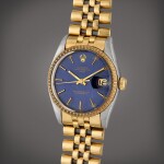Reference 1505 Oyster Perpetual Date | A yellow gold and stainless steel automatic wristwatch with date and bracelet, Circa 1978 
