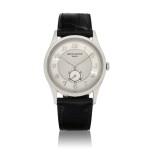 Calatrava, Reference 5196 | A platinum wristwatch with two tone dial, Circa 2014 | 百達翡麗 Calatrava 型號5196 |鉑金腕錶，備雙色錶盤，約2014年製