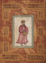 A BIJAPURI PRINCE OR SCHOLAR, POSSIBLY SULTAN IBRAHIM ADIL SHAH II, DECCAN, BIJAPUR, FIRST HALF 17TH CENTURY