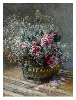 Fleurs dans un pot (Roses et brouillard)