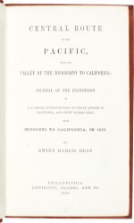 California—Gwinn Harris Heap | Central route to the Pacific from ... the Mississippi to California. Philadelphia, 1854