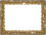 A French 18th century provincial-style carved giltwood frame