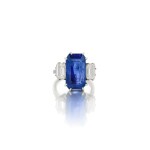 Sapphire and diamond ring (Anello in diamanti e zaffiro)