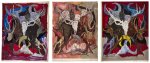 Sekino Jun'ichiro (1914-1988) | Wild Game (Red), a draft print and a hand-coloured print | Showa period, 20th century 