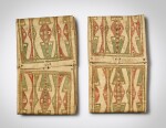 Tsitsistas/Suhtai (Cheyenne) Pair of Painted Hide Parfleche Envelopes