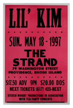  Lil' Kim at The Strand concert poster, 1997