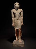 An Egyptian Limestone Figure of a Man, late 5th Dynasty, circa 2440-2355 B.C.