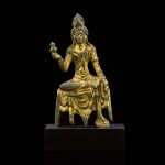 A gilt-bronze figure of a Bodhisattva Tang dynasty | 唐 鎏金銅菩薩像