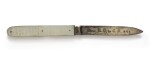 [DICKENS, CHARLES] | His fruit knife, blade engraved "From K.D. to C.D. 1849"
