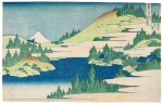 KATSUSHIKA HOKUSAI (1760-1849) HAKONE LAKE IN SAGAMI PROVINCE (SOSHU HAKONE KOSUI)  | EDO PERIOD, 19TH CENTURY