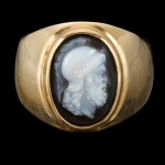 Italian, first half 19th century | Cameo with a Helmeted Warrior