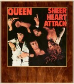 Queen | Sheer Heart Attack artwork, wood lacquer