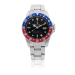ROLEX | 'PEPSI' GMT-MASTER, REF 16750  STAINLESS STEEL DUAL-TIME WRISTWATCH WITH DATE AND BRACELET  CIRCA 1982 