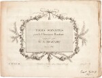 W.A. Mozart. First edition, early issue, of the three piano sonatas K.330-332, including the "Rondo alla turca"