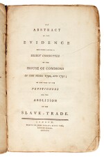 An Abstract of Evidence for the Abolition of Slave Trade