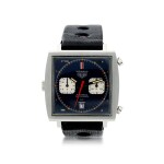 REFERENCE 1133B MONACO A STAINLESS STEEL AUTOMATIC CHRONOGRAPH WRISTWATCH WITH DATE, CIRCA 1970
