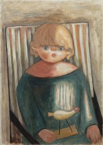 Enfant (Child with wooden bird)