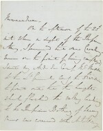 Charge of the Light Brigade--James, Earl of Cardigan | Autograph memorandum describing the Charge, 27 October 1854