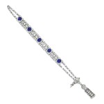 SAPPHIRE AND DIAMOND BRACELET | 藍寶石配鑽石手鏈