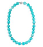 Collier turquoise et diamants | Turquoise and diamond necklace