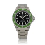 'Flat 4 Kermit' Submariner, Ref. 16610LV  Stainless Steel wristwatch with date and bracelet  Circa 2003
