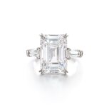 Diamond Ring | 海瑞溫斯頓 | 8.05 克拉 方形 D色 內部無瑕 鑽石 戒指