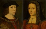  FOLLOWER OF THE MASTER OF THE MAGDALEN LEGEND, 16TH CENTURY | Portraits of Philip I of Castile, called the Handsome (1478-1506); Joanna of Castile, called the Mad (1479-1555)