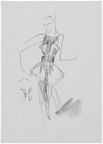 Two original sketches for fashion, in the 90's | Deux croquis de mode originaux , dans les années 1990