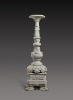An Italian carved white marble candelabrum, Rome, early 19th century