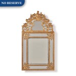 A French Régence Giltwood Mirror, Mid-18th Century