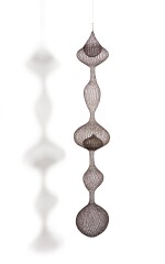 RUTH ASAWA | UNTITLED (S.853, HANGING FIVE-LOBED, THREE PART, DISCONTINUOUS SURFACE WITH ASYMMETRICAL AND SYMMETRICAL LOBES)