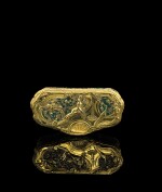 A gold and enamel snuff box, Frantz Bergs, Stockholm, probably circa 1730