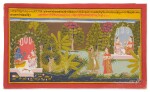 An Illustration to a Gita Govinda Series: Radha Pines for Krishna, India, Mewar, circa 1710-20