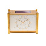 PATEK PHILIPPE |  REFERENCE 1000,  A GILT BRASS SOLAR DESK TIMEPIECE, MADE IN 1965