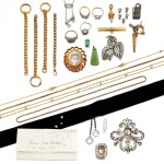 Collection of jewels and findings, early 20th century