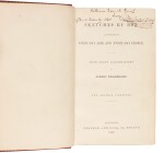 Dickens, Sketches by Boz, 1839, first one volume edition, presentation copy inscribed to Upcot