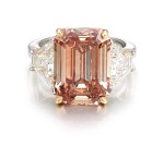 BULGARI | FANCY DEEP BROWN-PINK DIAMOND AND DIAMOND RING | 寶格麗 | 8.50卡拉 深彩棕粉紅色 VVS2 淨度 鑽石 配 鑽石 戒指